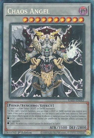 Chaos Angel Collectors Rare Rarity Collection 5 Yu-Gi-Oh! card
