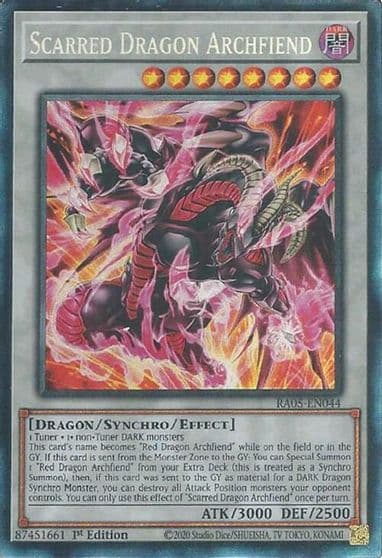 Scarred Dragon Archfiend Collectors Rare Rarity Collection 5 Yu-Gi-Oh! card