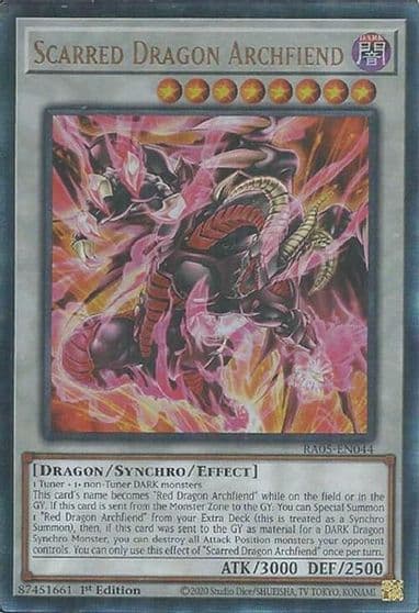 Scarred Dragon Archfiend Ultimate Rare Rarity Collection 5 Yu-Gi-Oh! card