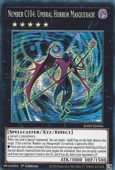 Number C104 Umbral Horror Masquerade Rarity Collection 5 Yu-Gi-Oh! card