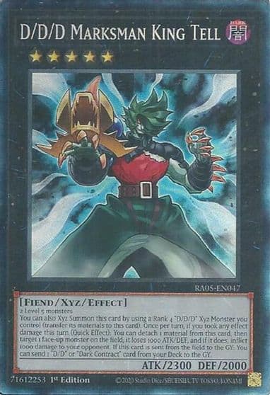 D D D Marksman King Tell Collectors Rare Rarity Collection 5 Yu-Gi-Oh! card