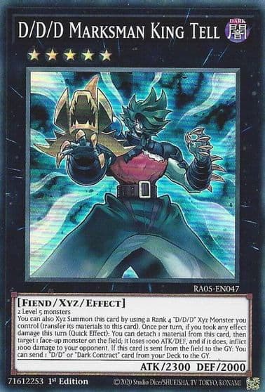 D D D Marksman King Tell Rarity Collection 5 Yu-Gi-Oh! card