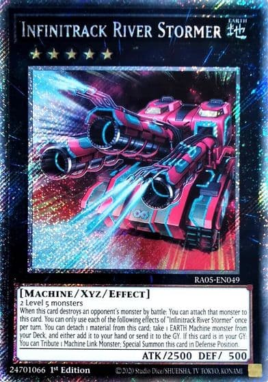 Infinitrack River Stormer Platinum Secret Rare Rarity Collection 5 Yu-Gi-Oh! card