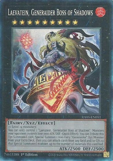Laevatein Generaider Boss of Shadows Collectors Rare Rarity Collection 5 Yu-Gi-Oh! card