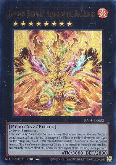 Garunix Eternity Hyang of the Fire Kings Ultra Rare Rarity Collection 5 Yu-Gi-Oh! card