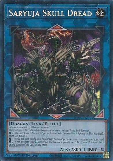 Saryuja Skull Dread Secret Rare Rarity Collection 5 Yu-Gi-Oh! card
