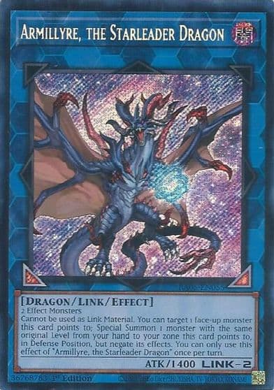 Armillyre the Starleader Dragon Secret Rare Rarity Collection 5 Yu-Gi-Oh! card