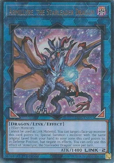 Armillyre the Starleader Dragon Ultimate Rare Rarity Collection 5 Yu-Gi-Oh! card