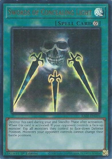Swords of Concealing Light Ultra Rare Rarity Collection 5 Yu-Gi-Oh! card