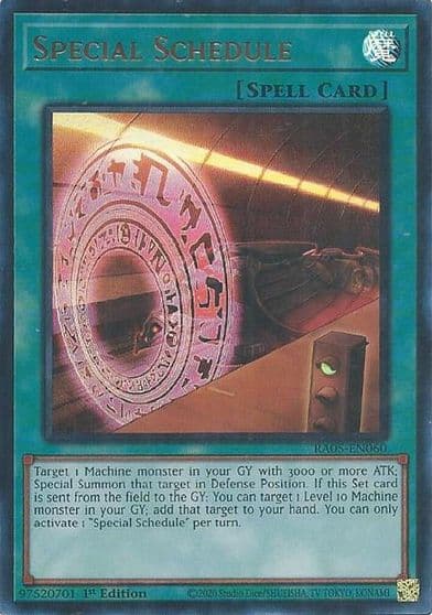 Special Schedule Ultra Rare Rarity Collection 5 Yu-Gi-Oh! card