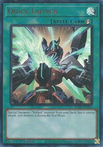 Quick Launch Ultra Rare Rarity Collection 5 Yu-Gi-Oh! card