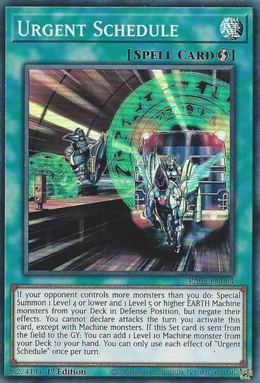Urgent Schedule Rarity Collection 5 Yu-Gi-Oh! card