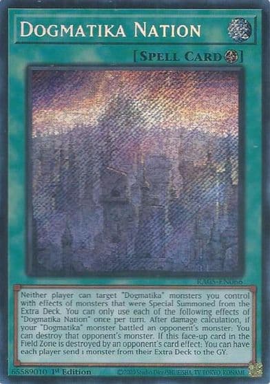 Dogmatika Nation Secret Rare Rarity Collection 5 Yu-Gi-Oh! card