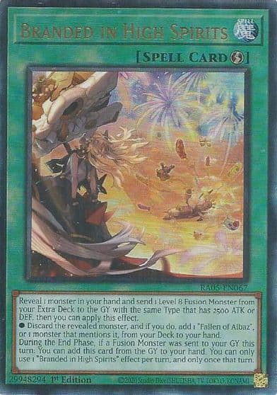 Branded in High Spirits Ultimate Rare Rarity Collection 5 Yu-Gi-Oh! card