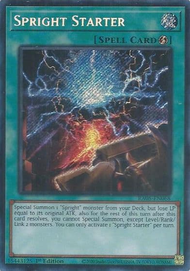 Spright Starter Secret Rare Rarity Collection 5 Yu-Gi-Oh! card