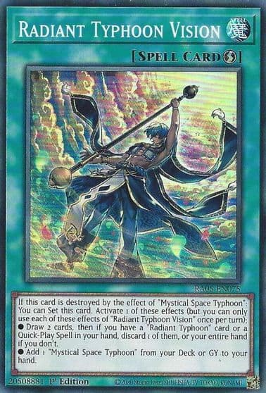 Radiant Typhoon Vision Rarity Collection 5 Yu-Gi-Oh! card