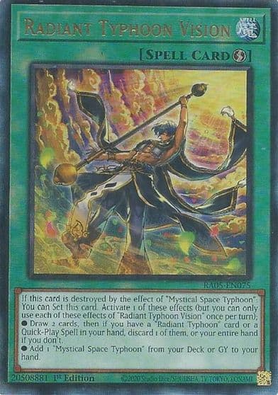 Radiant Typhoon Vision Ultimate Rare Rarity Collection 5 Yu-Gi-Oh! card