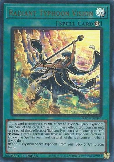 Radiant Typhoon Vision Ultra Rare Rarity Collection 5 Yu-Gi-Oh! card
