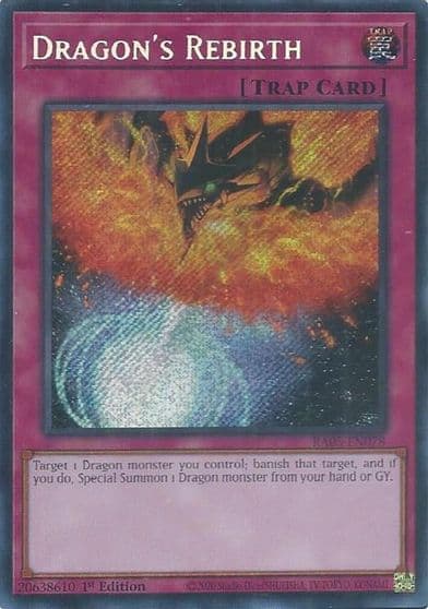 Dragons Rebirth Secret Rare Rarity Collection 5 Yu-Gi-Oh! card