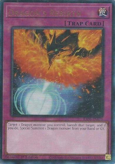 Dragons Rebirth Ultimate Rare Rarity Collection 5 Yu-Gi-Oh! card