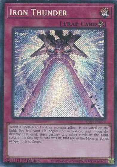 Iron Thunder Secret Rare Rarity Collection 5 Yu-Gi-Oh! card