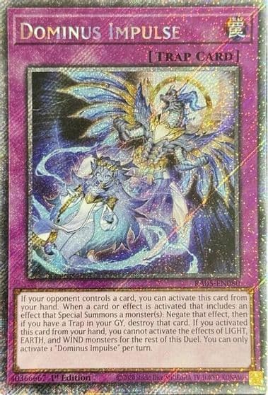 Dominus Impulse Platinum Secret Rare Rarity Collection 5 Yu-Gi-Oh! card