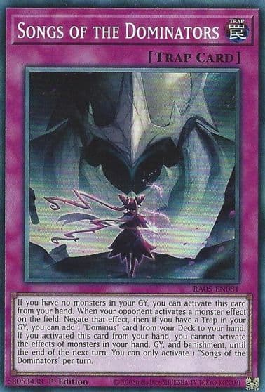 Songs of the Dominators Rarity Collection 5 Yu-Gi-Oh! card