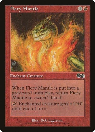 Fiery Mantle Urza's Saga Magic card
