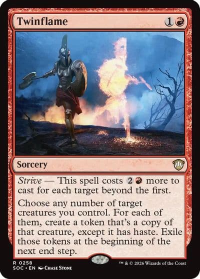 Twinflame Commander: Secrets of Strixhaven Magic card