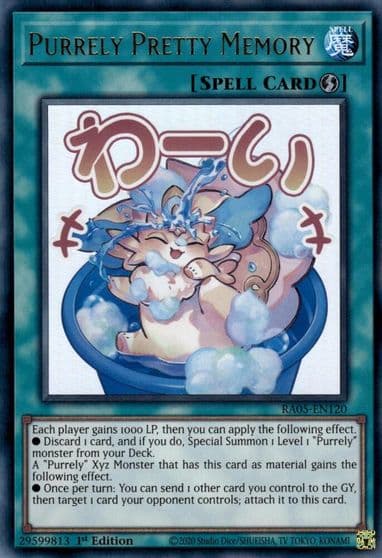 Purrely Pretty Memory Rarity Collection 5 Yu-Gi-Oh! card