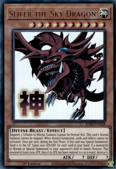 Slifer the Sky Dragon Rarity Collection 5 Yu-Gi-Oh! card
