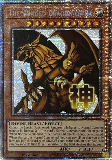 The Winged Dragon of Ra Starlight Rare Rarity Collection 5 Yu-Gi-Oh! card