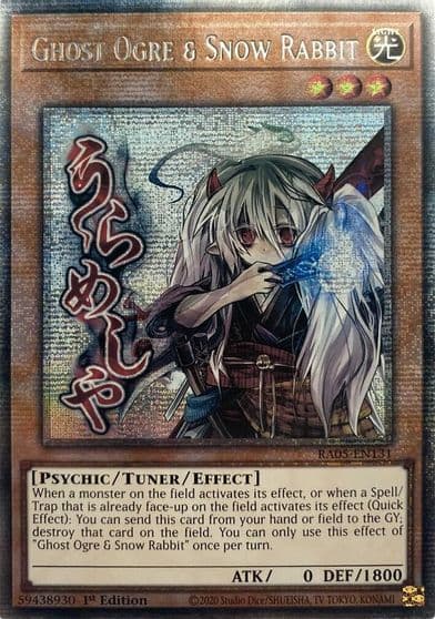 Ghost Ogre and Snow Rabbit Starlight Rare Rarity Collection 5 Yu-Gi-Oh! card