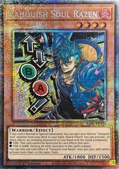 Vanquish Soul Razen Starlight Rare Stamp Rarity Collection 5 Yu-Gi-Oh! card