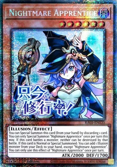 Nightmare Apprentice Starlight Rare Rarity Collection 5 Yu-Gi-Oh! card