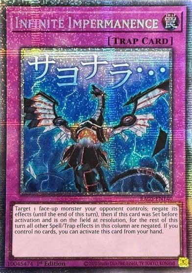 Infinite Impermanence Starlight Rare Rarity Collection 5 Yu-Gi-Oh! card