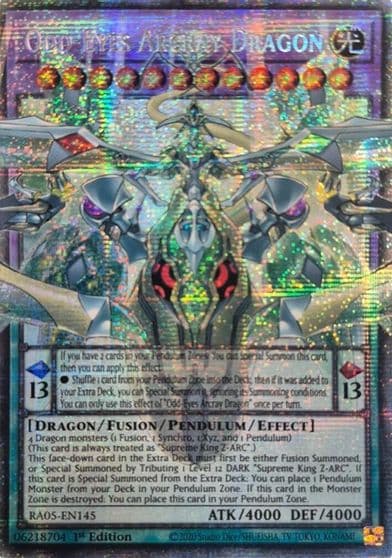 Odd Eyes Arcray Dragon Starlight Rare Rarity Collection 5 Yu-Gi-Oh! card