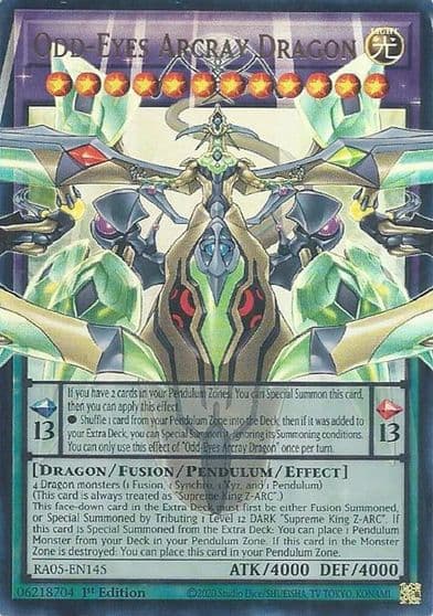 Odd Eyes Arcray Dragon Rarity Collection 5 Yu-Gi-Oh! card
