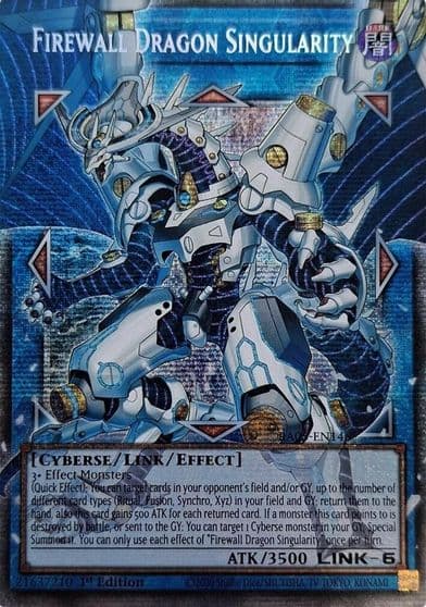 Firewall Dragon Singularity Starlight Rare Rarity Collection 5 Yu-Gi-Oh! card
