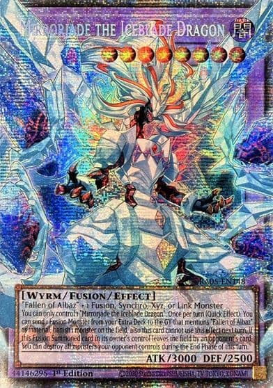 Mirrorjade the Iceblade Dragon Starlight Rare Rarity Collection 5 Yu-Gi-Oh! card