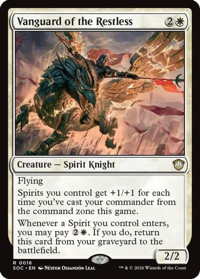 Vanguard of the Restless Commander: Secrets of Strixhaven Magic card