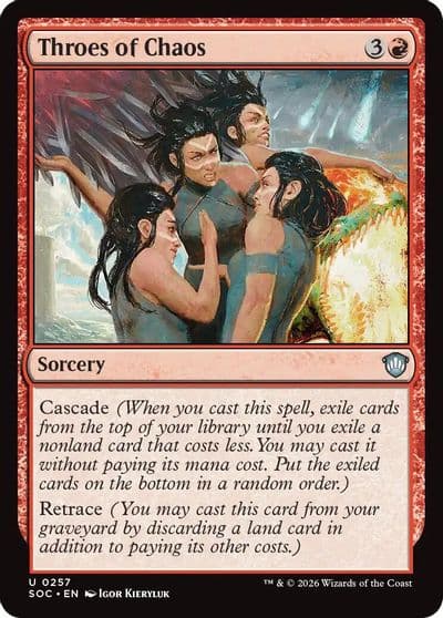 Throes of Chaos Commander: Secrets of Strixhaven Magic card