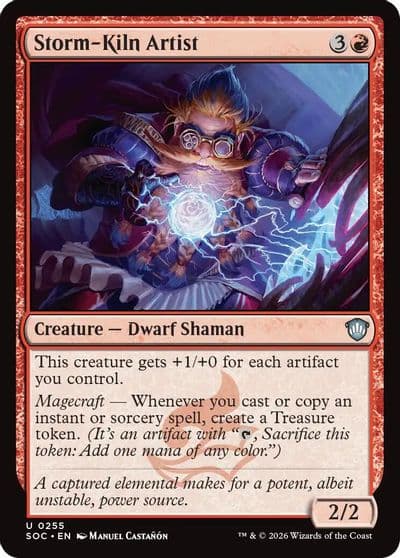 Storm Kiln Artist Commander: Secrets of Strixhaven Magic card