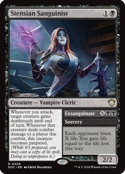 Stensian Sanguinist Commander: Secrets of Strixhaven Magic card