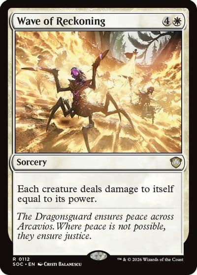 Wave of Reckoning Commander: Secrets of Strixhaven Magic card