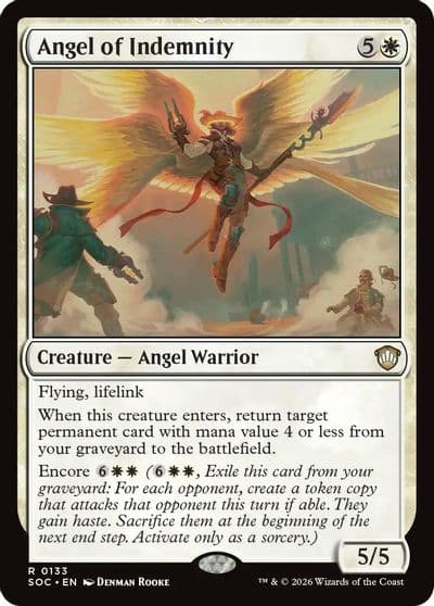 Angel of Indemnity Commander: Secrets of Strixhaven Magic card