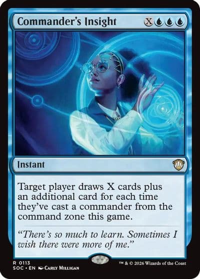 Commanders Insight Commander: Secrets of Strixhaven Magic card