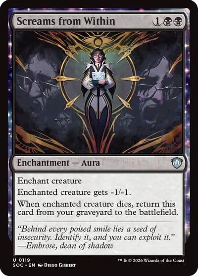 Screams from Within Commander: Secrets of Strixhaven Magic card