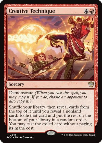 Creative Technique Commander: Secrets of Strixhaven Magic card