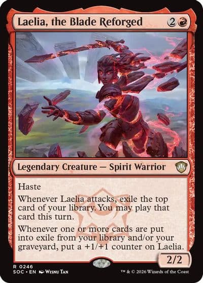 Laelia the Blade Reforged Commander: Secrets of Strixhaven Magic card